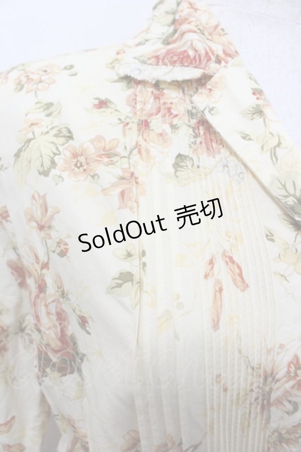 画像3: INGEBORG / 花柄ベルト付き5分袖ワンピース  キナリ I-26-02-06-080-LO-OP-SA-ZI (3)