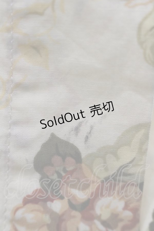 画像4: INGEBORG / 花柄ベルト付き5分袖ワンピース  キナリ I-26-02-06-080-LO-OP-SA-ZI (4)