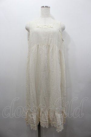 画像: PINK HOUSE / 胸元カメリアニットモチーフノースリーブチュニック  キナリ I-26-02-06-081-LO-TO-SA-ZI