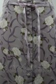 画像2: INGEBORG / 薔薇&ドットリボン柄前開きスカート L ラベンダー I-26-02-06-088-LO-SK-SA-ZI (2)
