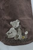 画像2: PINK HOUSE / クマ刺繍スカート  ブラウン I-26-02-06-091-LO-PA-SA-ZI (2)