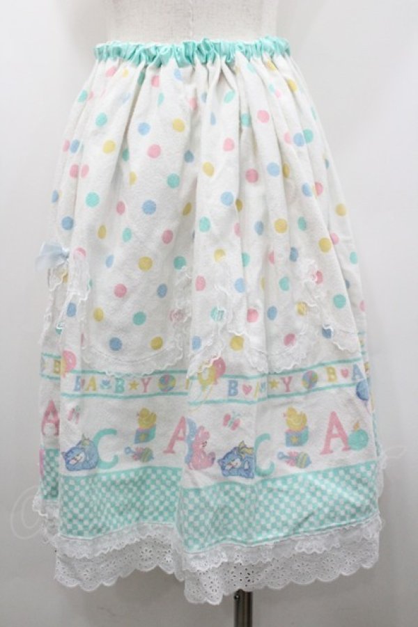 画像2: Nile Perch / BABYスカート  白Ｘカラフル I-26-02-06-093-LO-SK-SA-ZI (2)