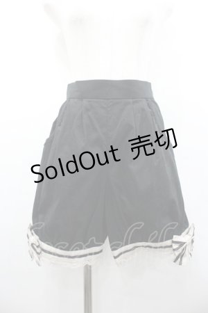 画像: Innocent World / グレタショートパンツ  黒Ｘアイボリー I-26-02-06-097-IW-OP-SA-ZI