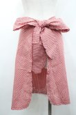 画像3: PINK HOUSE / ギンガムチェック雛菊刺繍サロンエプロン  レッド I-26-02-06-098-LO-OP-SA-ZI (3)