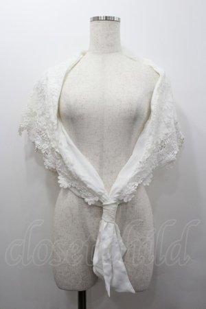 画像: axes femme kawaii / シャルロットショール  白 I-26-02-06-100-AX-ZA-SA-ZI