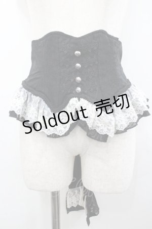 画像: Hoshibako Works / リリアンヌ姉妹 コルセット  黒Ｘアイボリー I-26-02-06-101-LO-TO-SA-ZI