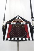 画像1: axes femme kawaii / サーカステントバッグ  黒Ｘ白Ｘボルドー I-26-02-06-105-AX-BG-SA-ZI (1)