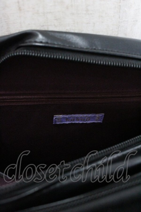 画像3: axes femme kawaii / サーカステントバッグ  黒Ｘ白Ｘボルドー I-26-02-06-105-AX-BG-SA-ZI (3)