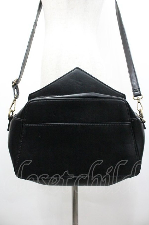 画像4: axes femme kawaii / サーカステントバッグ  黒Ｘ白Ｘボルドー I-26-02-06-105-AX-BG-SA-ZI (4)