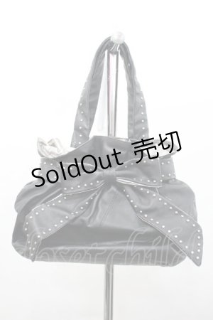 画像: ANNA SUI / スタッズリボンバッグ  ブラック I-26-02-06-106-PU-BG-SA-ZI