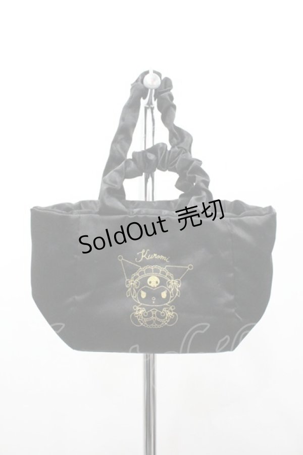 画像1: サンリオ / クロミハンドバッグ  黒 I-26-02-06-107-EL-BG-SA-ZI (1)