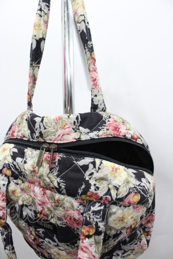 画像4: PINK HOUSE / ムック本付録　キルティングバッグ  黒 I-26-02-06-113-LO-BG-SA-ZI (4)