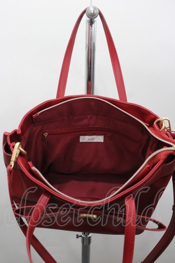 画像2: m petit by misako / AMリボン2wayバッグ  赤 I-26-02-06-116-LO-BG-SA-ZI (2)