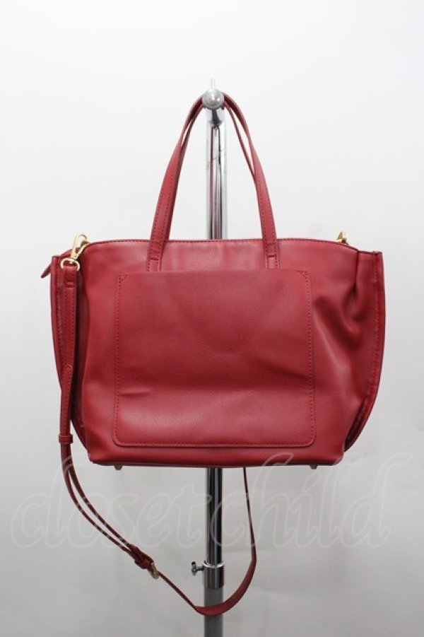 画像3: m petit by misako / AMリボン2wayバッグ  赤 I-26-02-06-116-LO-BG-SA-ZI (3)