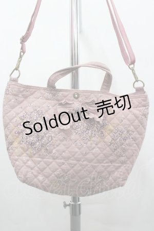 画像: PINK HOUSE / 勿忘草ブーケキルティングポシェット  ピンク I-26-02-06-119-LO-BG-SA-ZI