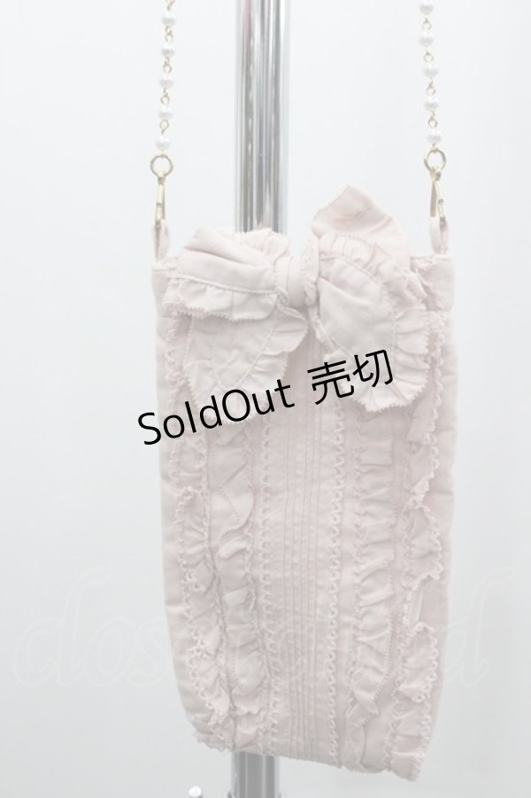 画像1: PINK HOUSE / パールチェーンスマホポシェット  ピンク I-26-02-06-121-LO-BG-SA-ZT500 (1)