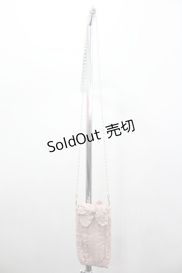 画像2: PINK HOUSE / パールチェーンスマホポシェット  ピンク I-26-02-06-121-LO-BG-SA-ZT500 (2)