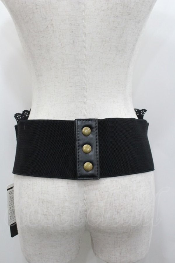 画像2: h.naoto Blood / コルセットベルト  ブラック I-26-02-06-125-HN-ZA-SA-ZI (2)