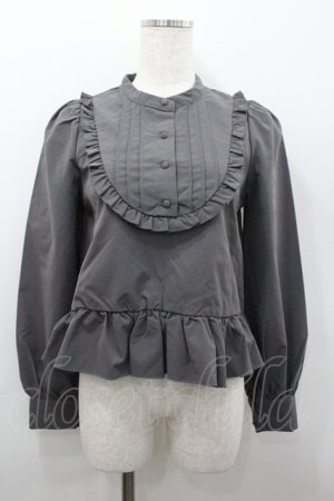 画像: FLC / 皆方由衣コラボペプラムブラウス S グレー I-26-02-06-002-LO-BL-AS-ZI