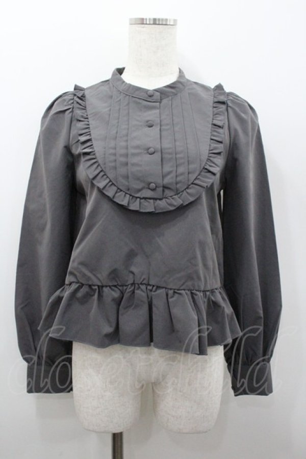 画像1: FLC / 皆方由衣コラボペプラムブラウス S グレー I-26-02-06-002-LO-BL-AS-ZI (1)
