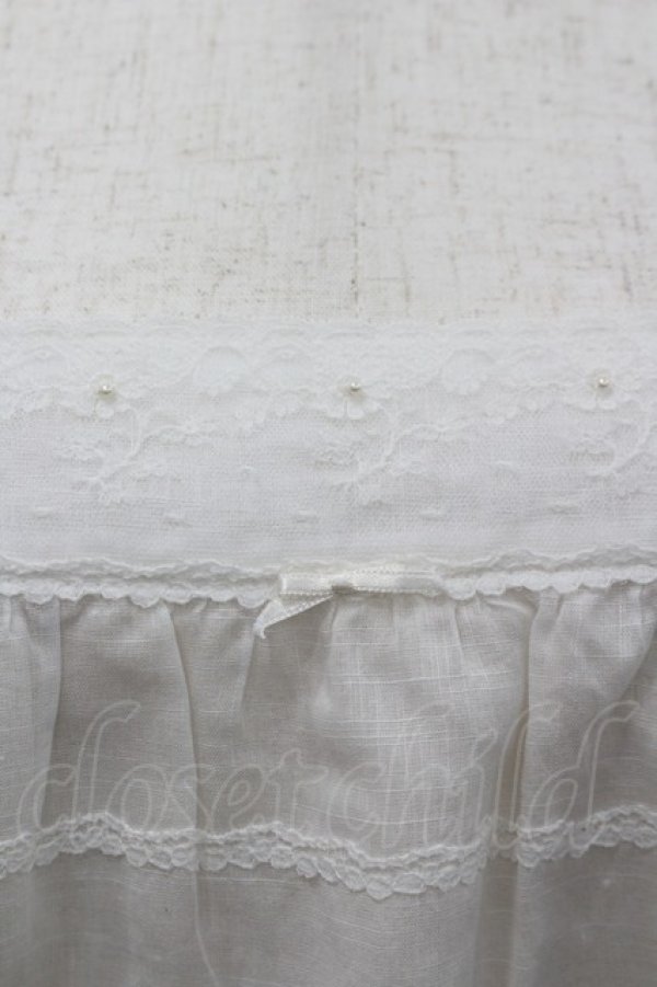 画像2: INGEBORG / 綿麻キャミソール M ホワイト I-26-02-06-016-LO-TO-SA-ZI (2)