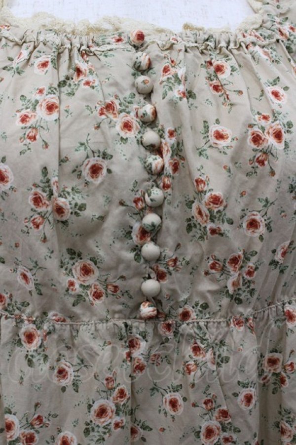 画像2: PINK HOUSE / 花柄スクウェアネック五分袖チュニック  ベージュ I-26-02-06-017-LO-BL-SA-ZI (2)