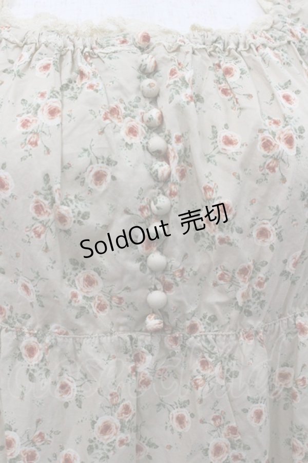 画像2: PINK HOUSE / 花柄スクウェアネック五分袖チュニック  ベージュ I-26-02-06-017-LO-BL-SA-ZI (2)