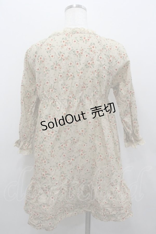 画像3: PINK HOUSE / 花柄スクウェアネック五分袖チュニック  ベージュ I-26-02-06-017-LO-BL-SA-ZI (3)