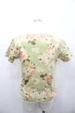 画像3: PINK HOUSE / ローズブーケ半袖カットソー L グリーン I-26-02-06-020-LO-TO-SA-ZI (3)