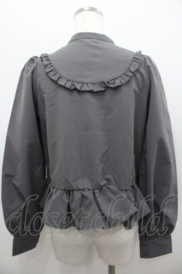 画像3: FLC / 皆方由衣コラボペプラムブラウス S グレー I-26-02-06-002-LO-BL-AS-ZI (3)