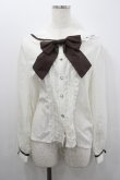 画像1: axes femme / レース襟セーラーブラウス  アイボリー I-26-02-08-004-AX-BL-SA-ZI (1)