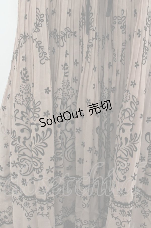 画像2: axes femme / フロッキーパネル2WAYチュニ  ブラウン I-26-02-08-034-AX-TO-SA-ZI (2)