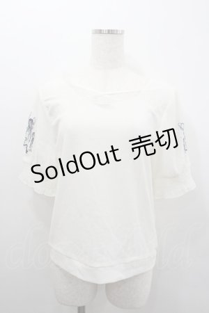 画像: axes femme / ラメール刺繍トップス  白 I-26-02-08-005-AX-TO-SA-ZI