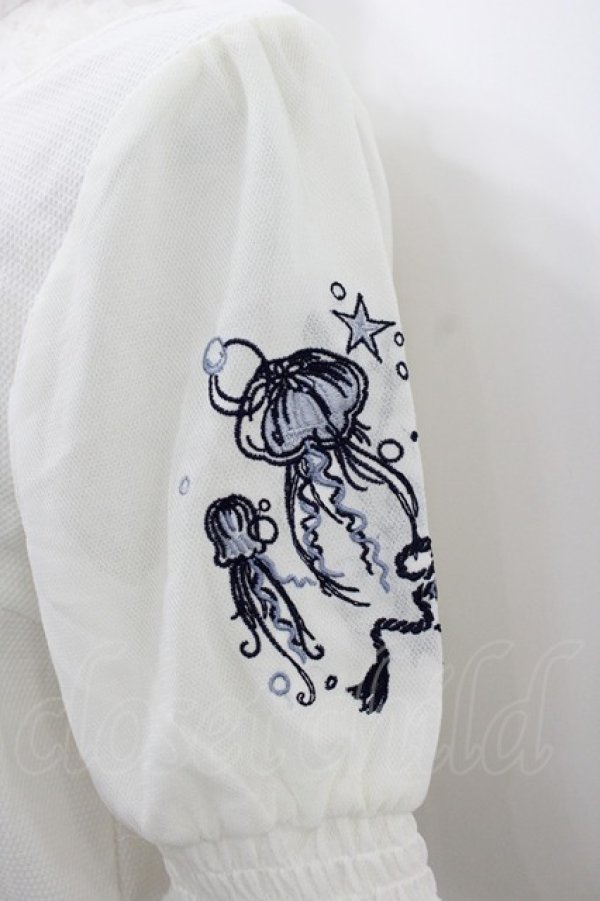 画像2: axes femme / ラメール刺繍トップス  白 I-26-02-08-005-AX-TO-SA-ZI (2)