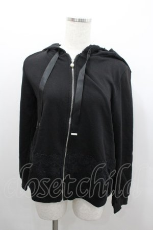 画像: axes femme / レースフードパーカー  黒 I-26-02-08-057-AX-TO-SA-ZI