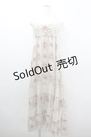 画像: axes femme / ストライプ柄マキシワンピース  アイボリー I-26-02-08-063-AX-OP-SA-ZI