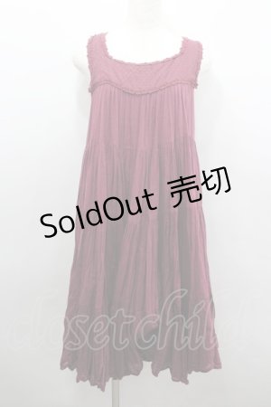 画像: axes femme / ティアードワンピース  ボルドー I-26-02-08-073-AX-OP-SA-ZI