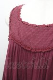 画像2: axes femme / ティアードワンピース  ボルドー I-26-02-08-073-AX-OP-SA-ZI (2)