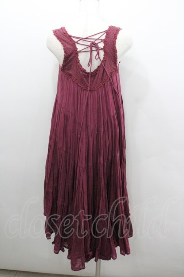 画像3: axes femme / ティアードワンピース  ボルドー I-26-02-08-073-AX-OP-SA-ZI (3)