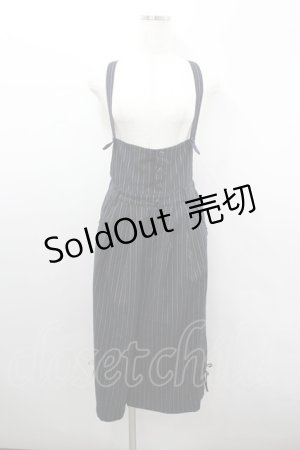 画像: axes femme / サス付ワイドパンツ  黒Ｘ白 I-26-02-08-076-AX-PA-SA-ZI