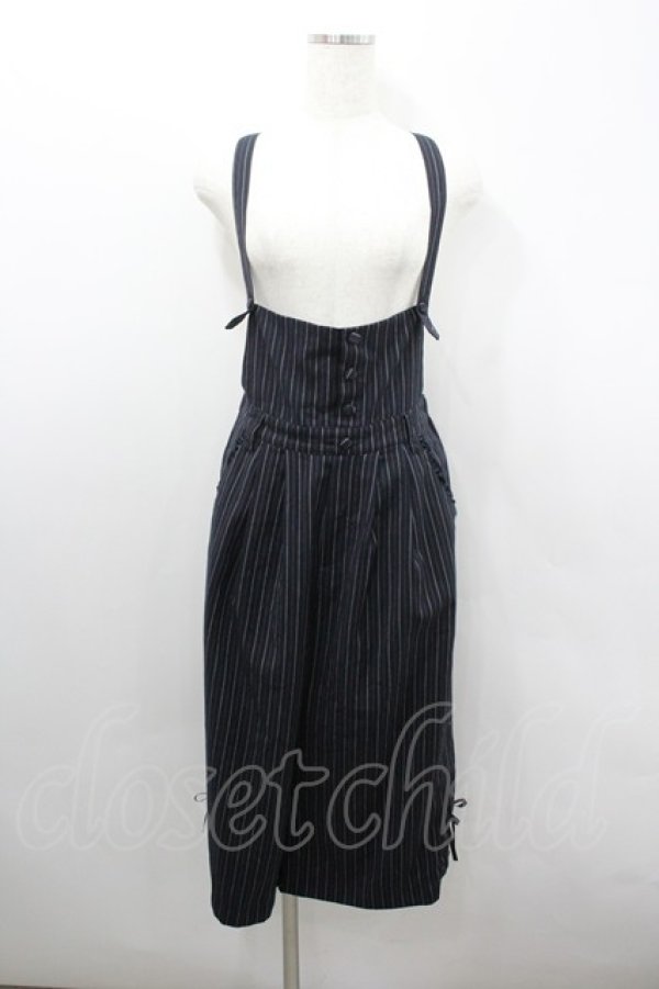 画像1: axes femme / サス付ワイドパンツ  黒Ｘ白 I-26-02-08-076-AX-PA-SA-ZI (1)