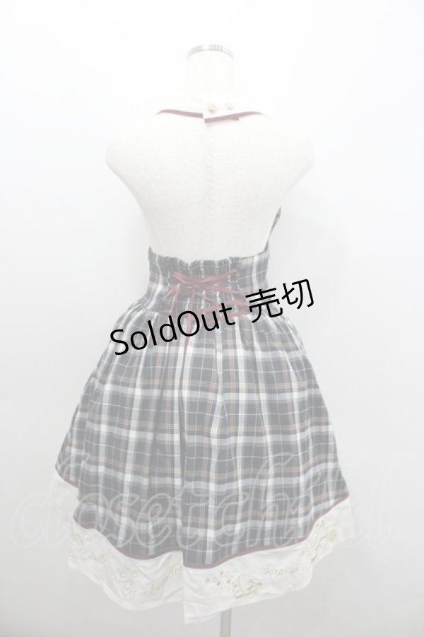 画像3: axes femme / ギフト刺繍ホルターOP M ネイビー I-26-02-08-080-AX-OP-TE-ZI (3)