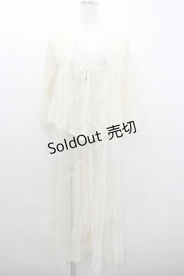 画像1: axes femme / レイヤード風レースガウン  生成り I-26-02-08-009-AX-TO-SA-ZI (1)