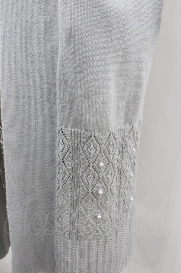 画像2: axes femme / 裾切替フードロングカーディガン  ライトグレー I-26-02-08-084-AX-TO-HR-ZI (2)