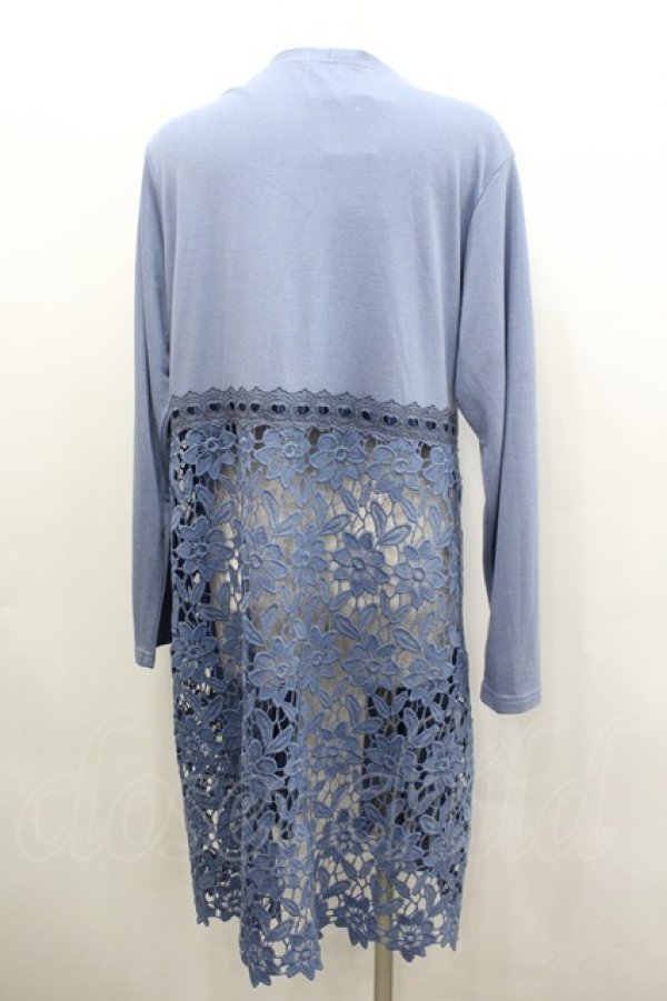 画像3: axes femme / バックレースＵＶカットカーデ  ブルー I-26-02-08-085-AX-TO-HR-ZI (3)