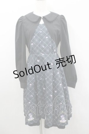 画像: axes femme POETIQUE / クロミ/ティールームワンピース M 黒 I-26-02-08-087-AX-OP-SA-ZI