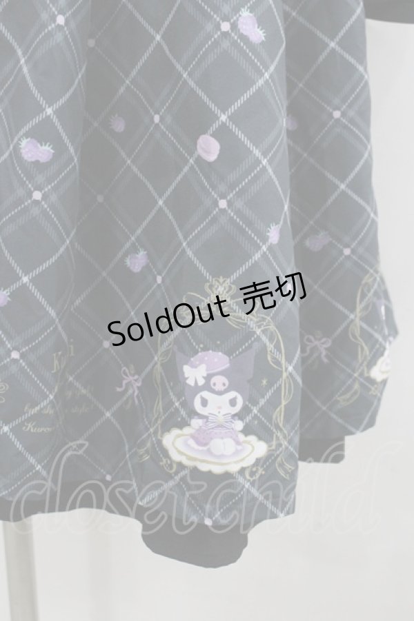 画像2: axes femme POETIQUE / クロミ/ティールームワンピース M 黒 I-26-02-08-087-AX-OP-SA-ZI (2)