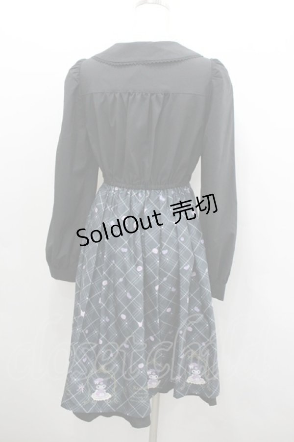 画像3: axes femme POETIQUE / クロミ/ティールームワンピース M 黒 I-26-02-08-087-AX-OP-SA-ZI (3)