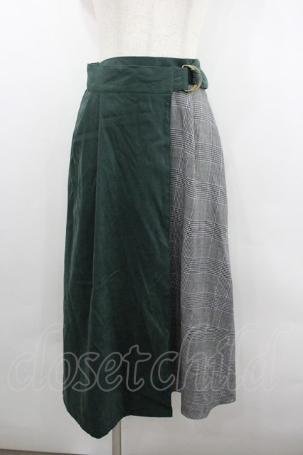 画像1: OLIVE des OLIVE / 切替パンツ  グリーン I-26-02-08-092-LO-PA-SA-ZI (1)