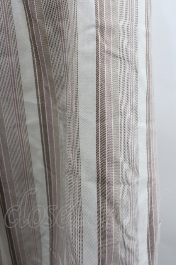 画像2: axes femme / マルチストライプイレヘムスカート  ピンク I-26-02-08-094-AX-SK-SA-ZI (2)